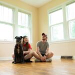 people sitting in empty room